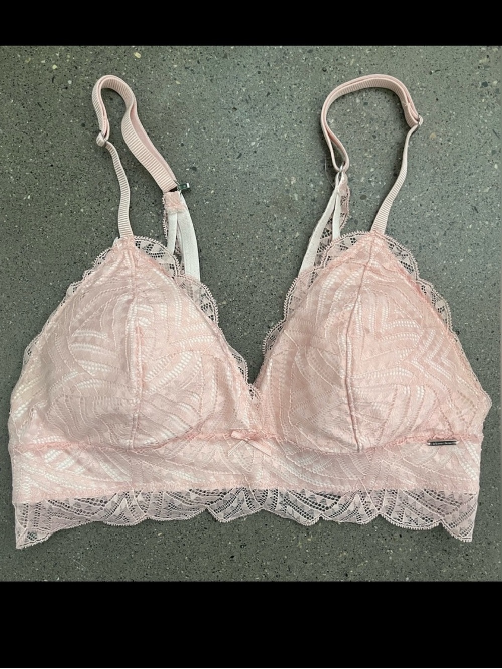 La Vie En Rose Lace Long Line Bra / Bralette